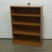 Maple 36" 3 Shelf Bookcase with Adjustable Shelves